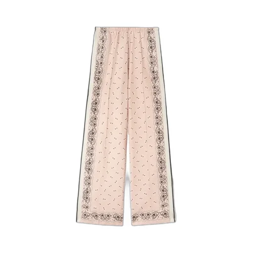 Paisley-Printed Side Stripe Detailed Trousers