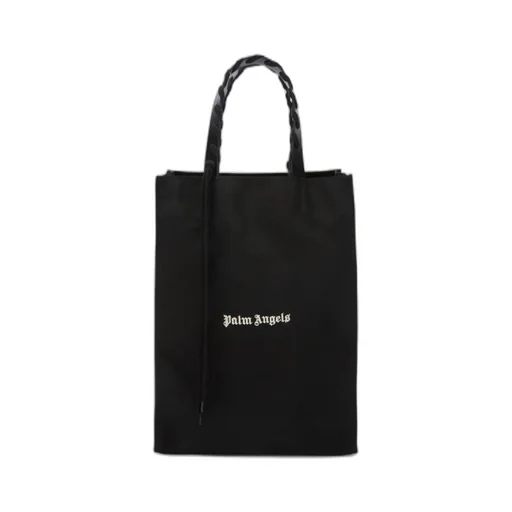 Logo Printed Lace-Up Detailed Tote Bag