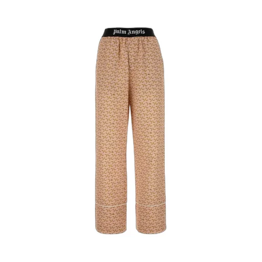 Logo Waistband Straight Leg Pants