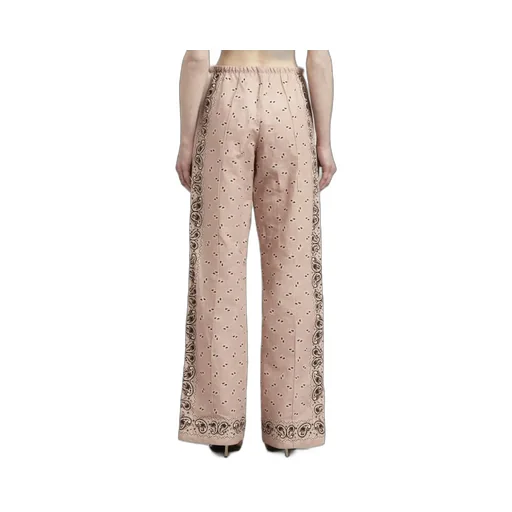 Paisley-Printed Side Stripe Detailed Trousers