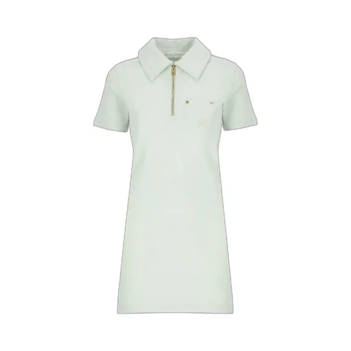 Logo Embroidered Mini Polo Dress