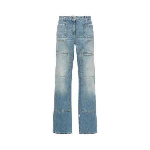 Straight Leg Panelled Jeans