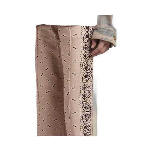 Paisley-Printed Side Stripe Detailed Trousers