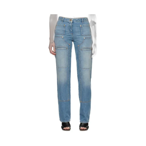Straight Leg Panelled Jeans