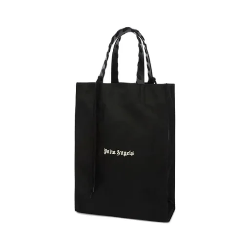 Logo Printed Lace-Up Detailed Tote Bag