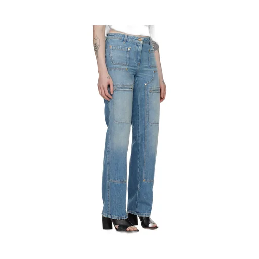 Straight Leg Panelled Jeans