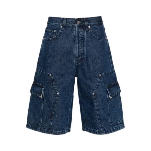 Panelled Denim Shorts