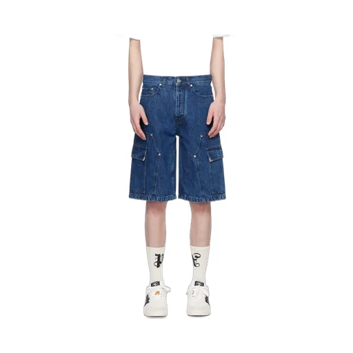Panelled Denim Shorts