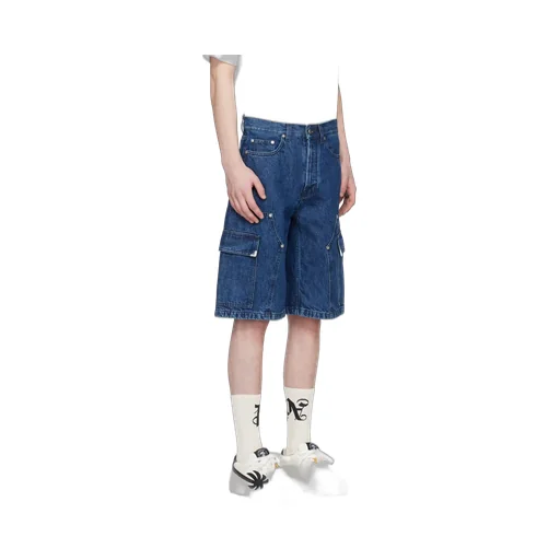 Panelled Denim Shorts