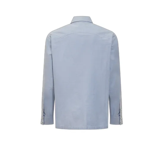 Monogram Embroidered Streight Hem Shirt