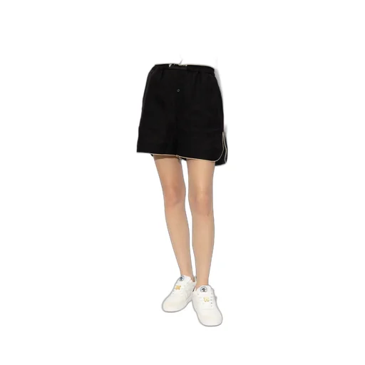 Logo Patch Elastic Waist Shorts