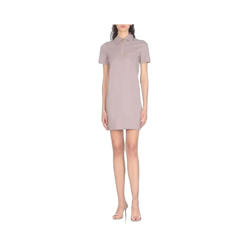 Logo Embroidered Mini Polo Dress