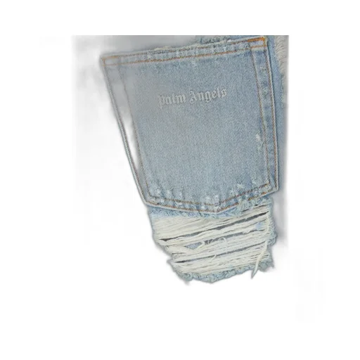 Distressed Straight-Leg Jeans