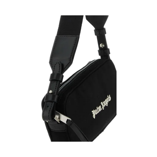 Monogram Embroidered Zipped Messenger Bag