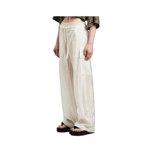 High-Shine Satin Parachute Trousers