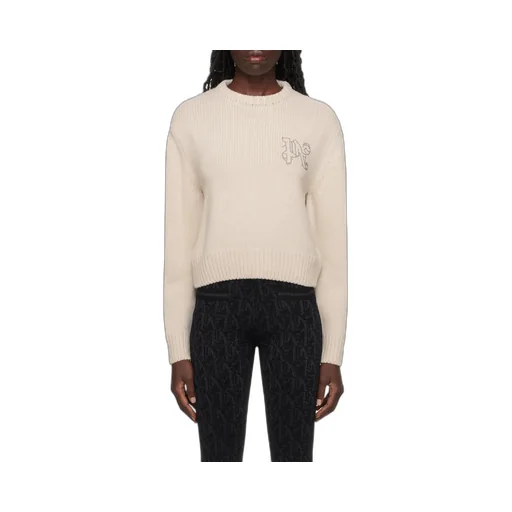 Monogram Embellished Knitted Jumper