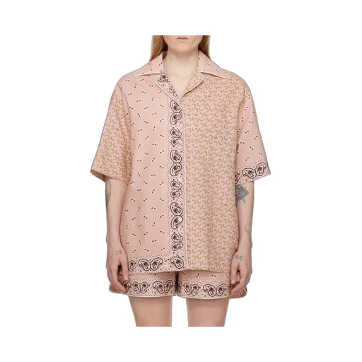 Paisley Printed Short-Sleeved Shirt