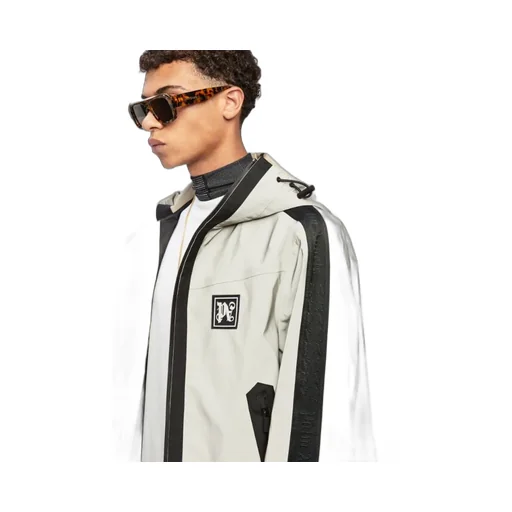 Logo Patch Hooded Jacket