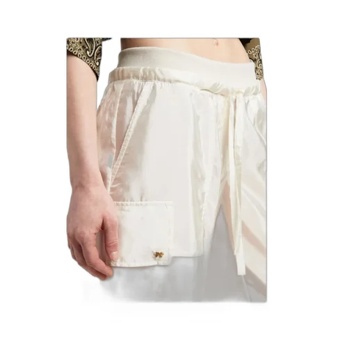 High-Shine Satin Parachute Trousers