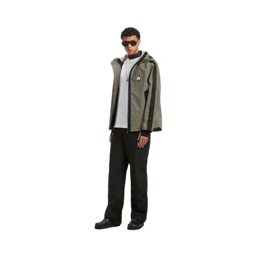 Logo Patch Hooded Jacket