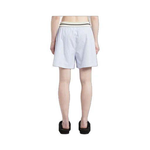 Striped Pleated Boxed Shorts