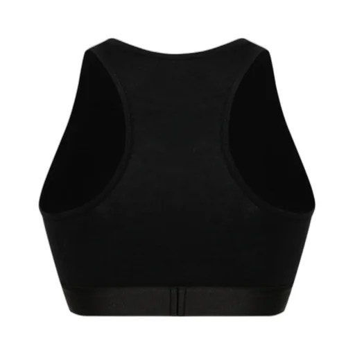 Logo-Tape Racerback Cropped Bralette