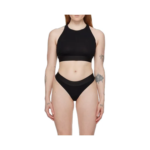 Logo-Tape Racerback Cropped Bralette