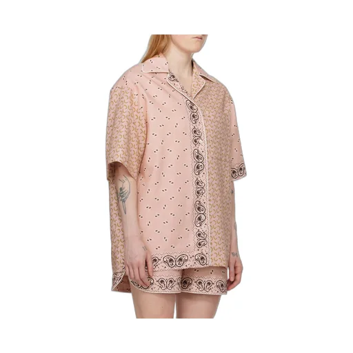 Paisley Printed Short-Sleeved Shirt
