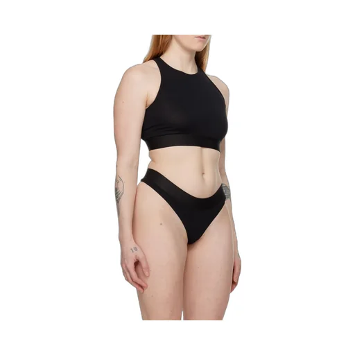 Logo-Tape Racerback Cropped Bralette