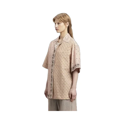 Paisley Printed Short-Sleeved Shirt
