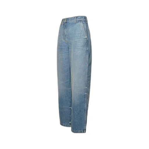 Wide Leg Distressed Jeans