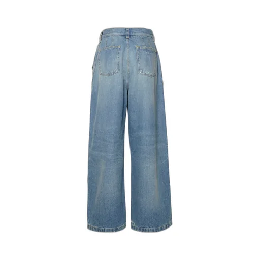 Wide Leg Distressed Jeans