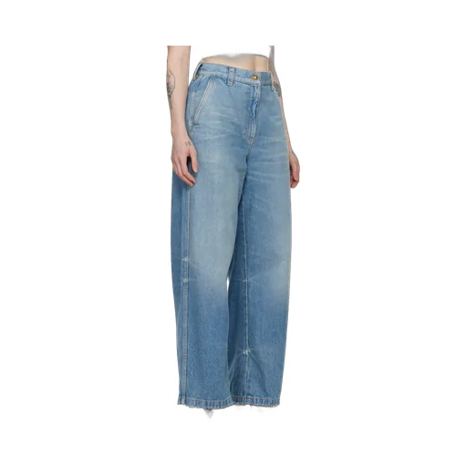 Wide Leg Distressed Jeans
