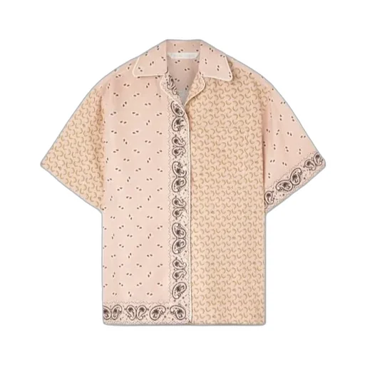 Paisley Printed Short-Sleeved Shirt