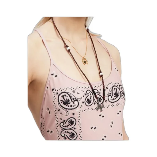 Paisley-Printed Scoop Neck Swimsuit