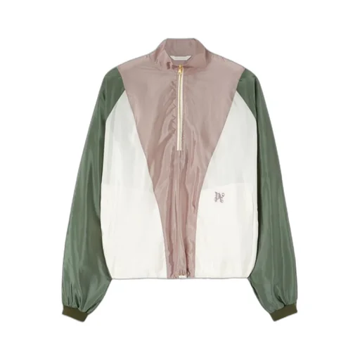 Pa Monogram Embroidered Funnel Neck Jacket