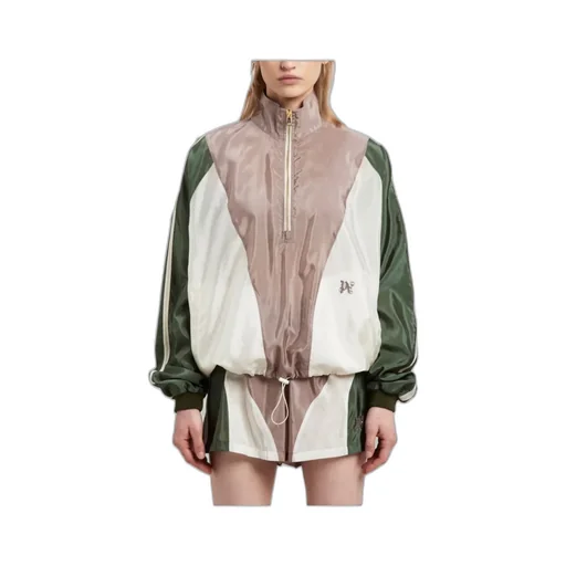 Pa Monogram Embroidered Funnel Neck Jacket