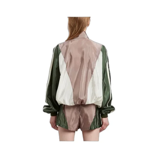 Pa Monogram Embroidered Funnel Neck Jacket