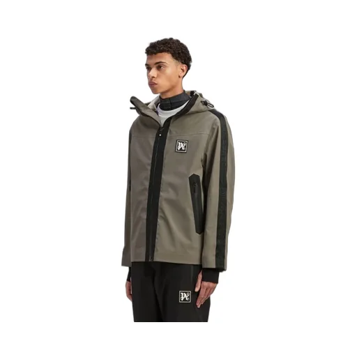 Logo Patch Hooded Jacket