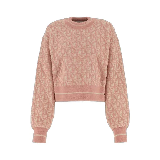 Pattern Jacquard Crewneck Jumper