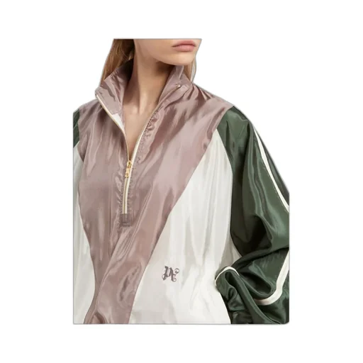 Pa Monogram Embroidered Funnel Neck Jacket