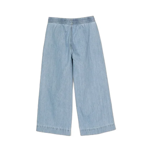 Drawstring Wide Leg Jeans
