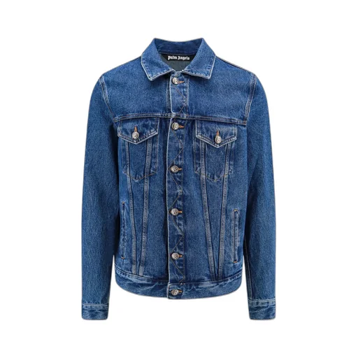 Monogram Detailed Denim Jacket
