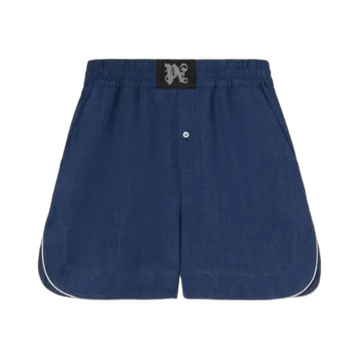 Monogram Patch Elastic Waist Boxer Shorts