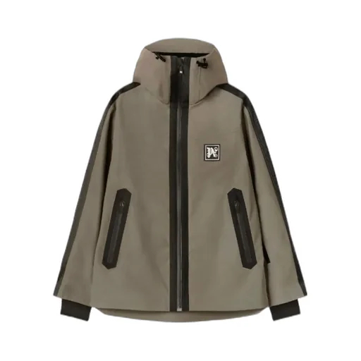 Logo Patch Hooded Jacket