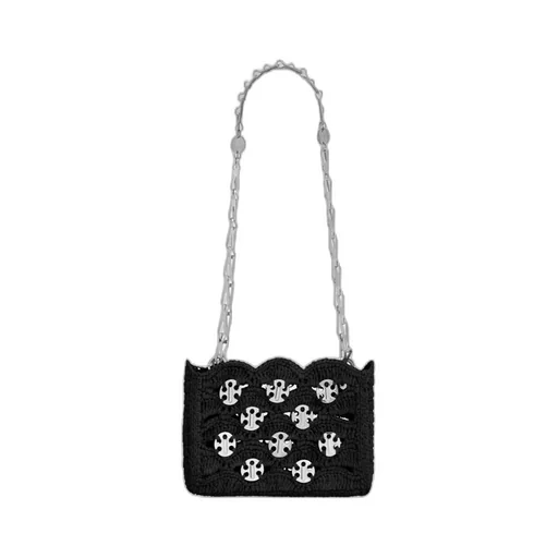 Sparkle Disc-Link Detailed Shoulder Bag