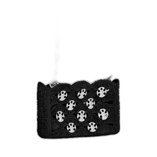Sparkle Disc-Link Detailed Shoulder Bag