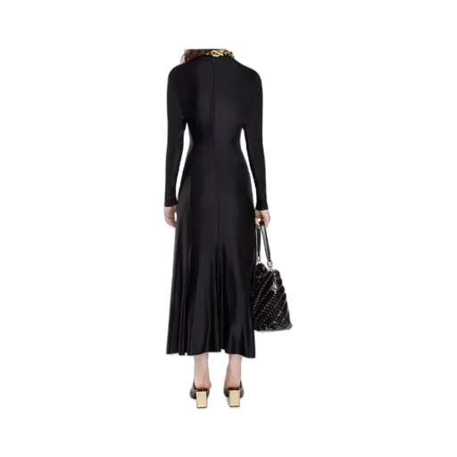 Crewneck Gathered Dress