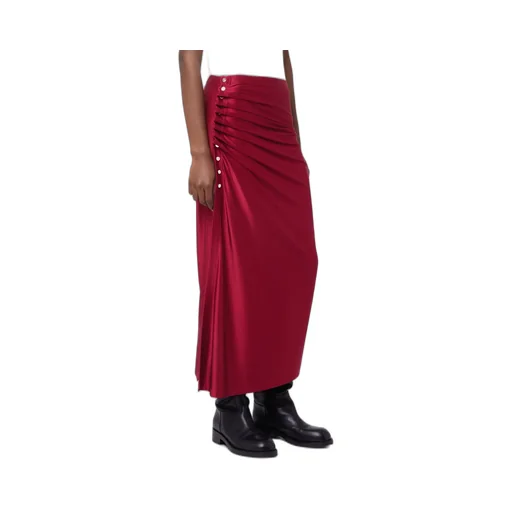 Jersey Gathered Maxi Skirt