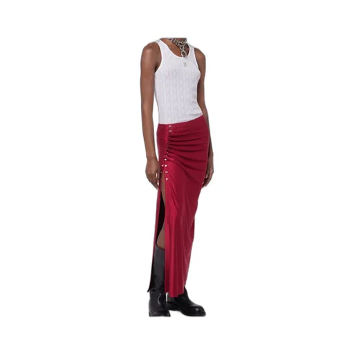 Jersey Gathered Maxi Skirt